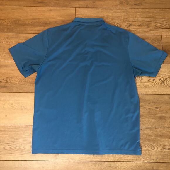 Travis Mathew Polo Shirt Mens 2XL Blue Golf Tennis Country Club Golfer Preppy - Picture 2 of 6